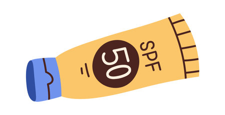Sunscreen cream for skinのイラスト素材