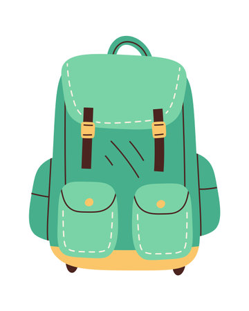 Pithy hiking Backpackのイラスト素材