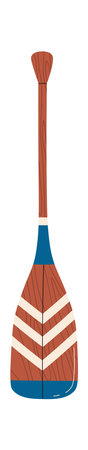 Wooden Oar For Boatのイラスト素材