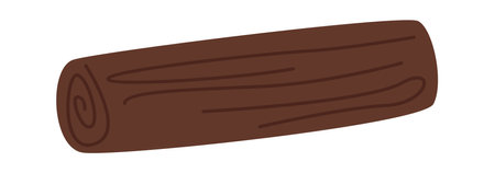 Forest Log Illustrationのイラスト素材