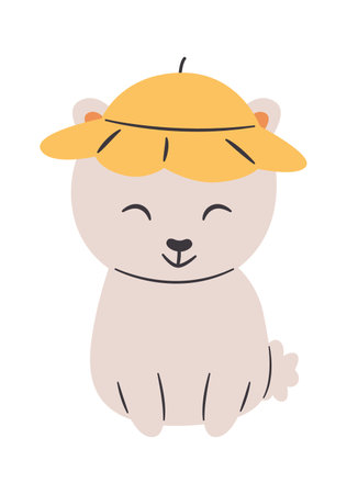 Dog With Hatのイラスト素材