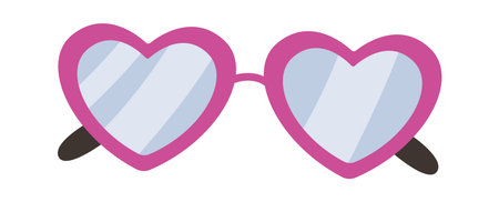 Heart Shape Sunglassesのイラスト素材