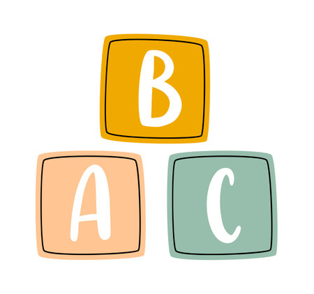 Kids Blocks ABC Toyのイラスト素材