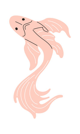 Aquarium Exotic Fishのイラスト素材