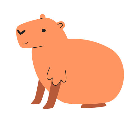 Capybara Rodent Animalのイラスト素材