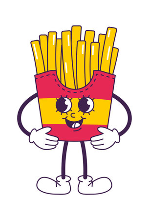 French Fries Characterのイラスト素材