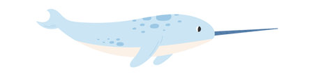 Narwhal Whale Animalのイラスト素材