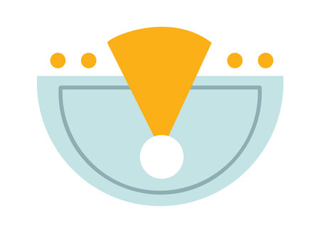 Abstract Round Flower Headのイラスト素材