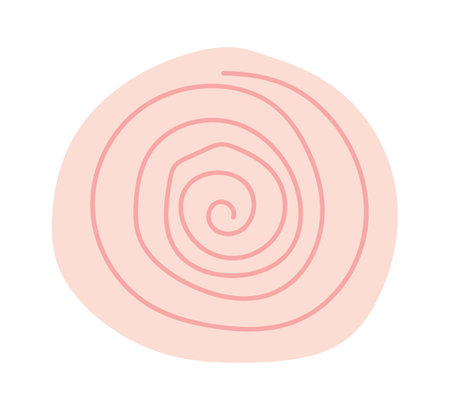 Abstract Round Flower Headのイラスト素材