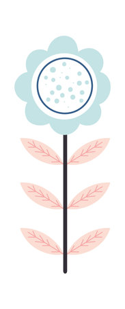 Abstract Round Flowerのイラスト素材