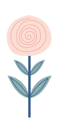 Abstract Round Flowerのイラスト素材