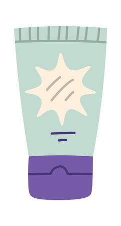 Sunscreen Cream Cosmeticのイラスト素材