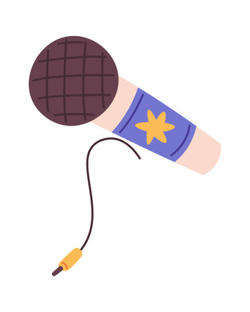 Microphone With Cableのイラスト素材