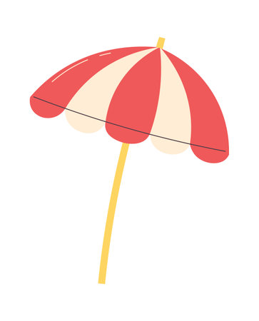 Beach Umbrella Illustrationのイラスト素材