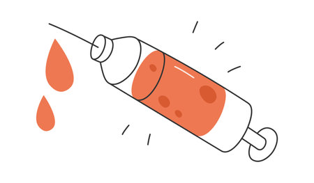 Syringe With Medicineのイラスト素材