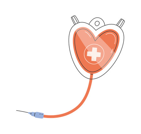 Heart Drop Counter With Bloodのイラスト素材