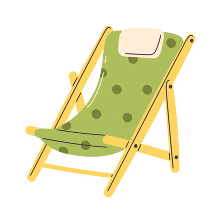 Reclining Beach Chairのイラスト素材