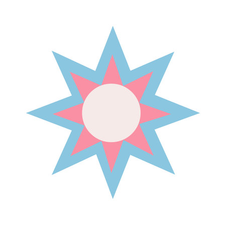 Abstract Geometric Starのイラスト素材