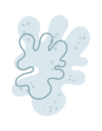 Abstract Shape With Dotsのイラスト素材