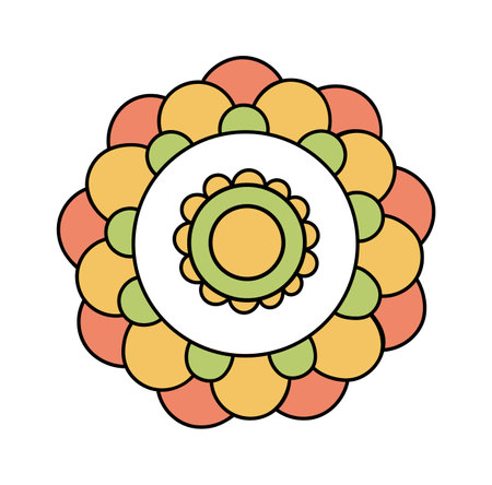 Mandala Flower Symbolのイラスト素材