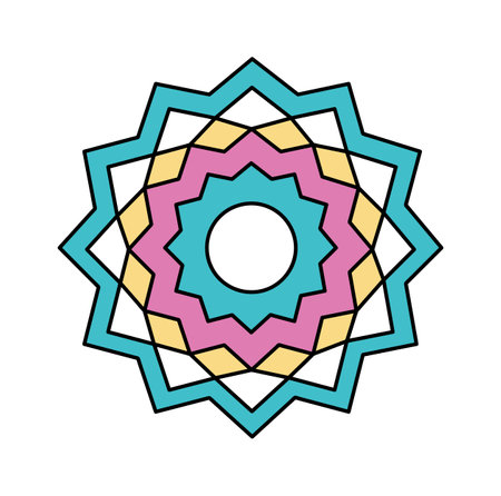 Mandala Geometric Symbolのイラスト素材