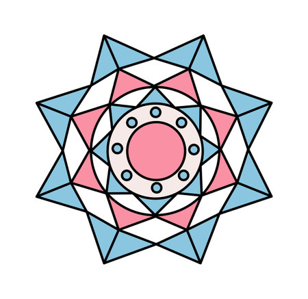 Mandala Geometric Symbolのイラスト素材