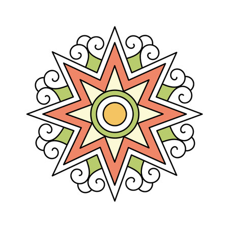 Mandala Geometric Symbolのイラスト素材