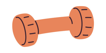 Gym Barbell Illustrationのイラスト素材