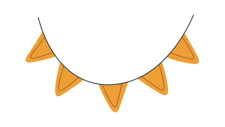 Decorative Strip With Flagsのイラスト素材
