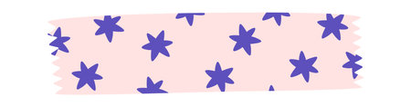 Adhesive Tape With Stars Patternのイラスト素材
