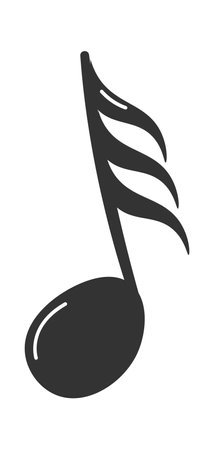 Thirty-Second Music Noteのイラスト素材