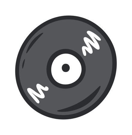 Vinyl Disk Street Artのイラスト素材