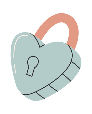 Heart Shape Lockのイラスト素材