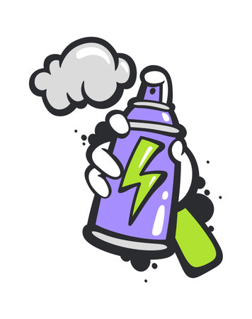 Spray Paint Street Artのイラスト素材