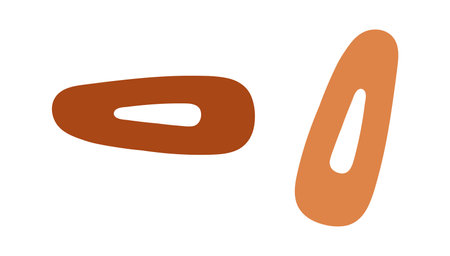 Women Hairpins Accessoryのイラスト素材