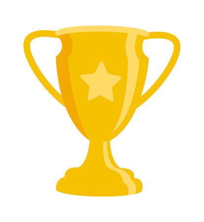 Trophy Cup With Starのイラスト素材