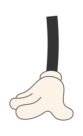 Cartoon Hand Measuring Gestureのイラスト素材