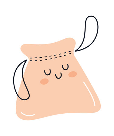 Cotton Bag Characterのイラスト素材