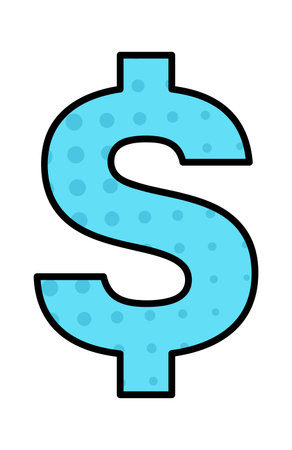 Dollar Dotted Signのイラスト素材