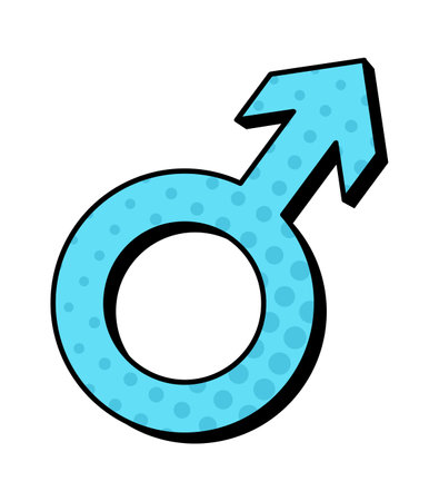Male Comic Signのイラスト素材