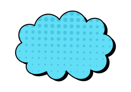 Cloud With Dotsのイラスト素材
