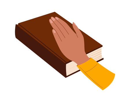 Hand On Constitutionのイラスト素材