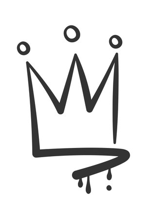 Graffiti Crown Artのイラスト素材