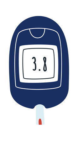 Glucometer Medical Deviceのイラスト素材