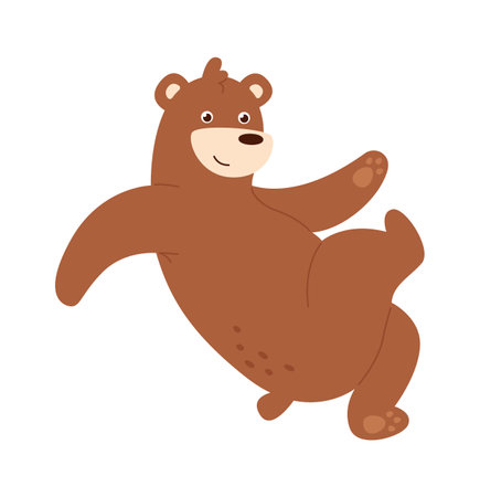 Dancing Bear Animalのイラスト素材