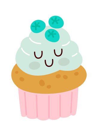 Berries Biscuits Characterのイラスト素材