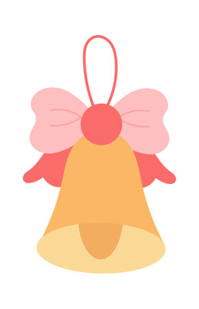 Bell With Bowのイラスト素材