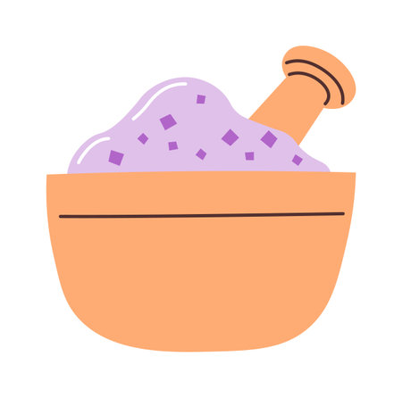 Spa Salt In Saucerのイラスト素材