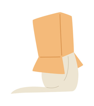 Cat Playing With Boxのイラスト素材