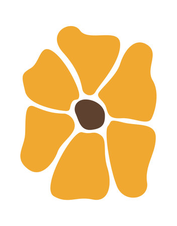 Abstract Daisy Flowerのイラスト素材